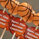 Basketball Birthday Cake Pops