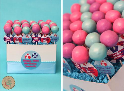 Pool Party Cake Pops