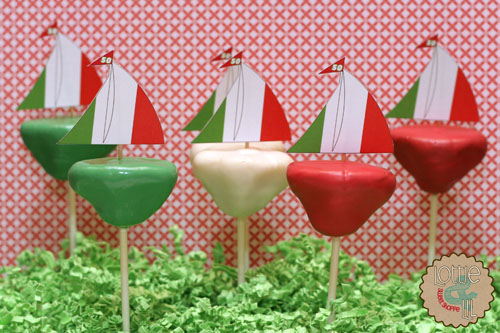 Italian Sailboat Cake Pops