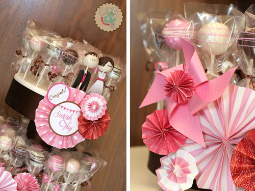 Tiered Engagement Cake Pops