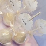 White Cake Pop Place Cards