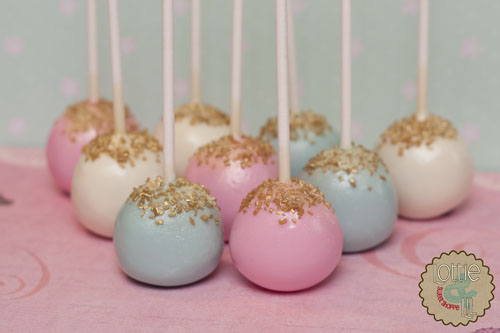 Gold and Pastel Cake Pops
